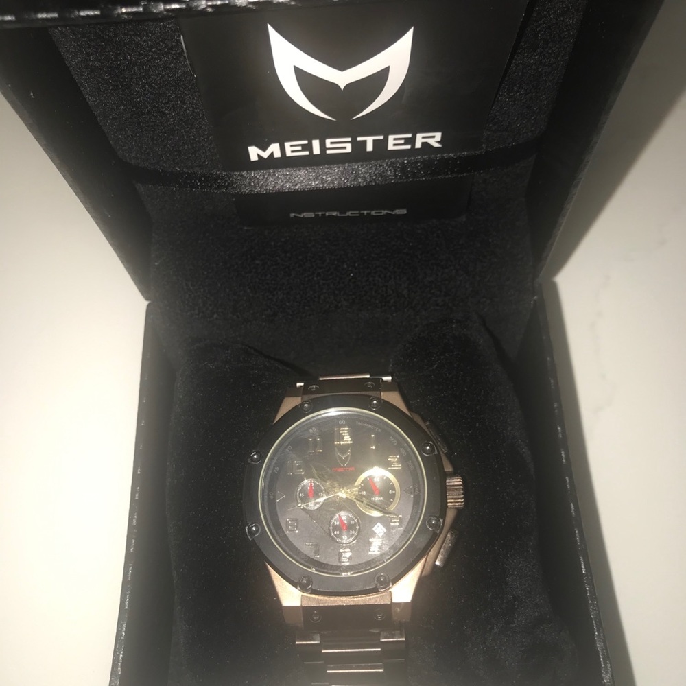 Brown and Black Meister Ambassador Chronograph